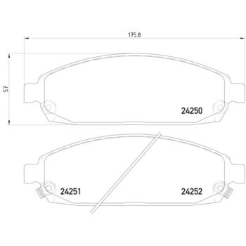 Hella Pagid 355012101 Disc Brake Pad product image 2 of 2