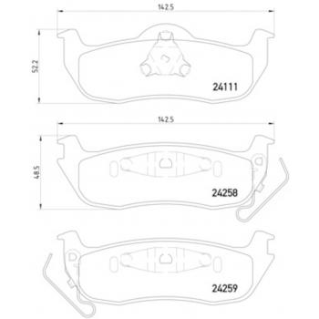 Hella Pagid 355012181 Disc Brake Pad product image 1 of 2