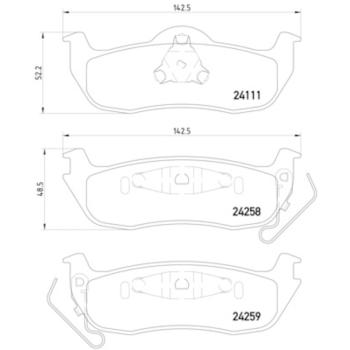 Hella Pagid 355012181 Disc Brake Pad product image 2 of 2