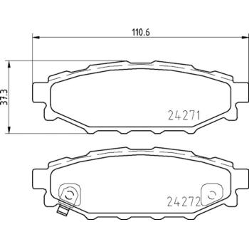 Hella Pagid 355012261 Disc Brake Pad product image 4 of 4