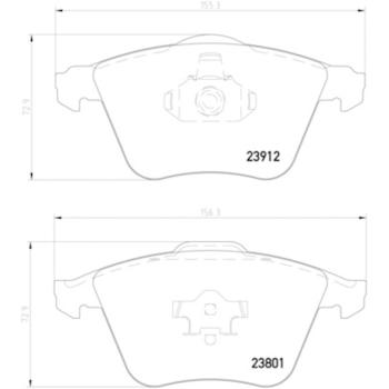 Hella Pagid 355012281 Disc Brake Pad product image 4 of 4