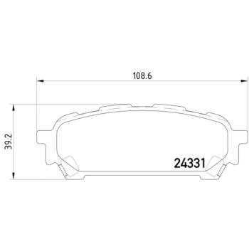 Hella Pagid 355012311 Disc Brake Pad product image 4 of 4