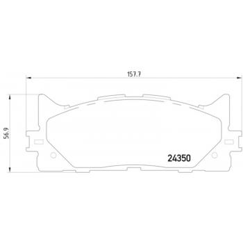Hella Pagid 355012401 Disc Brake Pad product image 1 of 2