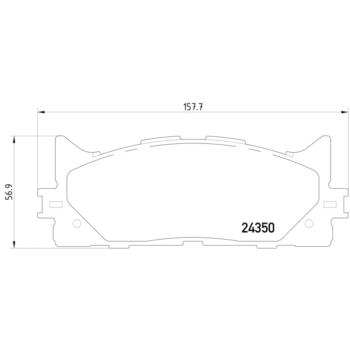 Hella Pagid 355012401 Disc Brake Pad product image 2 of 2