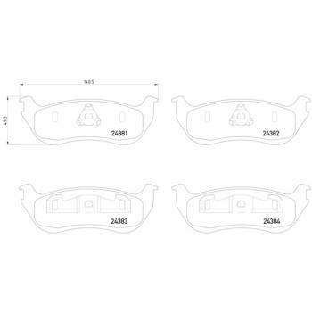 Hella Pagid 355012481 Disc Brake Pad product image 1 of 2