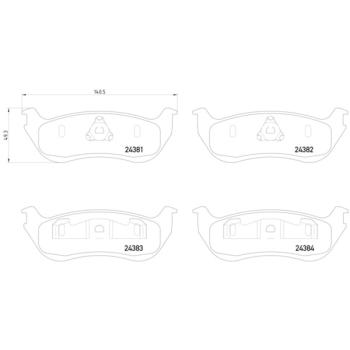 Hella Pagid 355012481 Disc Brake Pad product image 2 of 2
