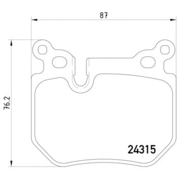 Hella Pagid 355012551 Disc Brake Pad product image 4 of 4