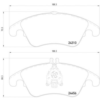 Hella Pagid 355012621 Disc Brake Pad product image 4 of 4
