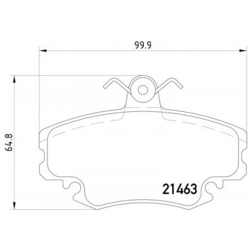 Hella Pagid 355012671 Disc Brake Pad product image 1 of 2
