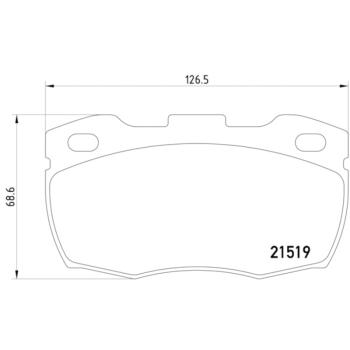 Hella Pagid 355012871 Disc Brake Pad product image 4 of 4