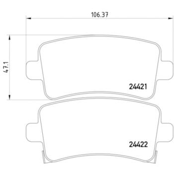 Hella Pagid 355012991 Disc Brake Pad product image 4 of 4