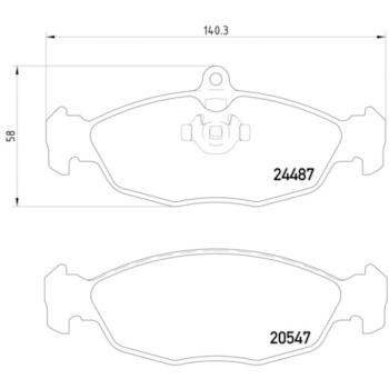 Hella Pagid 355013031 Disc Brake Pad product image 4 of 4