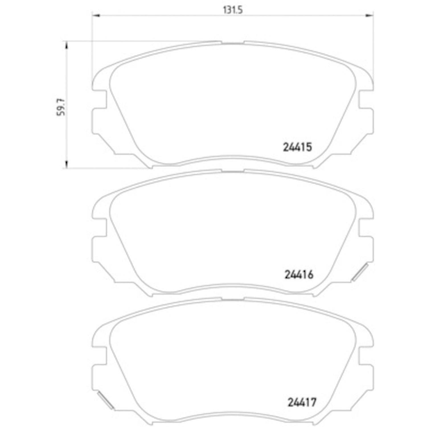 Hella Pagid 355013051 - Disc Brake Pad Hella Pagid 355013051 Disc Brake Pad product image 4 of 4