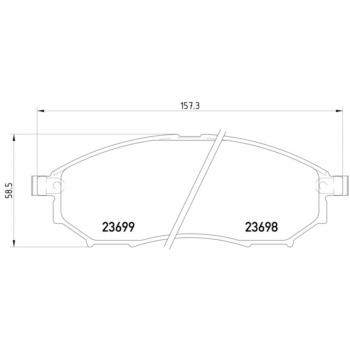 Hella Pagid 355013141 Disc Brake Pad product image 1 of 2