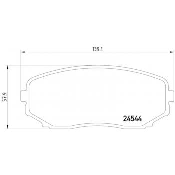 Hella Pagid 355013251 - Disc Brake Pad Hella Pagid 355013251 Disc Brake Pad product image 1 of 2