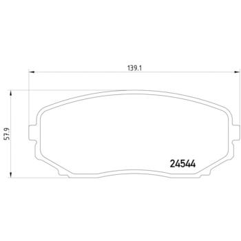 Hella Pagid 355013251 - Disc Brake Pad Hella Pagid 355013251 Disc Brake Pad product image 2 of 2