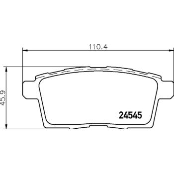 Hella Pagid 355013261 Disc Brake Pad product image 4 of 4