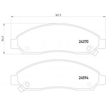 Hella Pagid 355013291 Disc Brake Pad product image 1 of 2