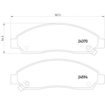 Hella Pagid 355013291 Disc Brake Pad product image 2 of 2