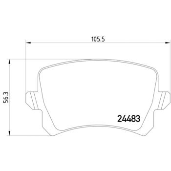Hella Pagid 355013331 Disc Brake Pad product image 3 of 4