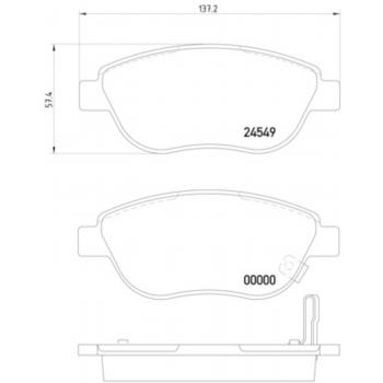 Hella Pagid 355013371 Disc Brake Pad product image 1 of 2