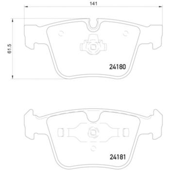 Hella Pagid 355013641 Disc Brake Pad product image 4 of 4