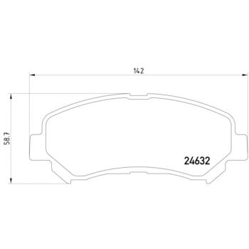 Hella Pagid 355013781 Disc Brake Pad product image 2 of 2