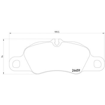 Hella Pagid 355013801 Disc Brake Pad product image 4 of 4