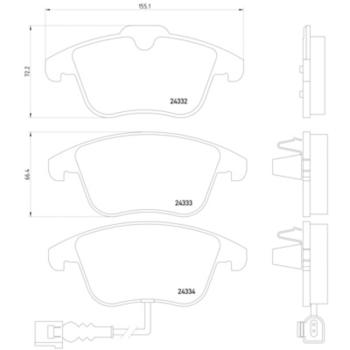 Hella Pagid 355014031 Disc Brake Pad product image 4 of 4