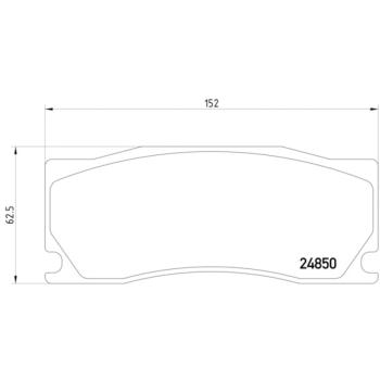 Hella Pagid 355014091 Disc Brake Pad product image 4 of 4