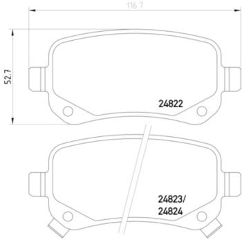 Hella Pagid 355014331 Disc Brake Pad product image 4 of 4
