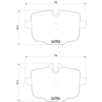 Hella Pagid 355014361 Disc Brake Pad product image 4 of 4