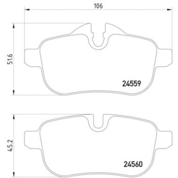 Hella Pagid 355014621 Disc Brake Pad product image 4 of 4