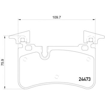 Hella Pagid 355014811 Disc Brake Pad product image 4 of 4