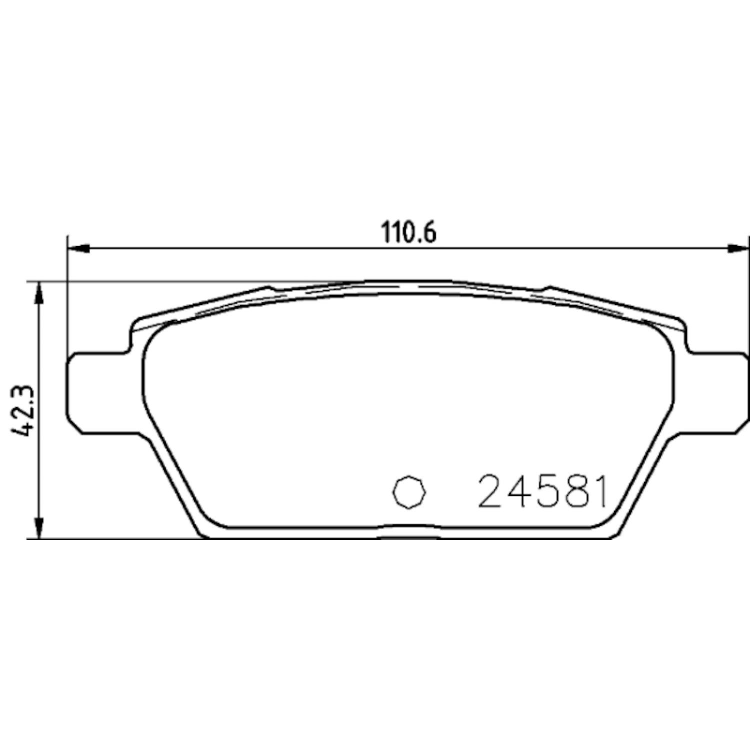 Hella Pagid 355015091 Disc Brake Pad product image 4 of 4