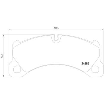 Hella Pagid 355015131 Disc Brake Pad product image 4 of 4