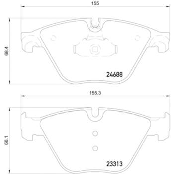 Hella Pagid 355015261 Disc Brake Pad product image 4 of 4