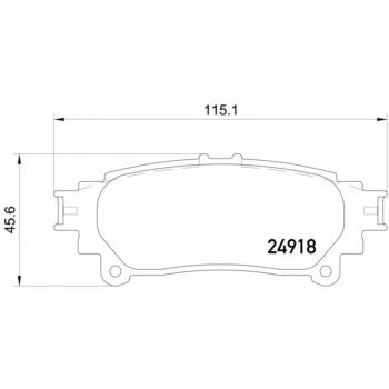 Hella Pagid 355015371 - Disc Brake Pad Hella Pagid 355015371 Disc Brake Pad product image 1 of 2