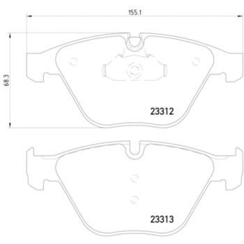 Hella Pagid 355015391 Disc Brake Pad product image 4 of 4