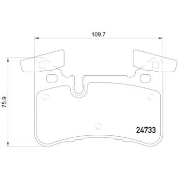 Hella Pagid 355015721 Disc Brake Pad product image 4 of 4