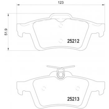 Hella Pagid 355015761 Disc Brake Pad product image 1 of 2