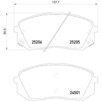 Hella Pagid 355015841 Disc Brake Pad product image 2 of 2