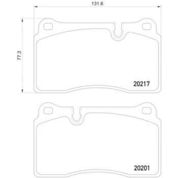 Hella Pagid 355015891 Disc Brake Pad product image 2 of 2