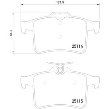 Hella Pagid 355015901 Disc Brake Pad product image 4 of 4
