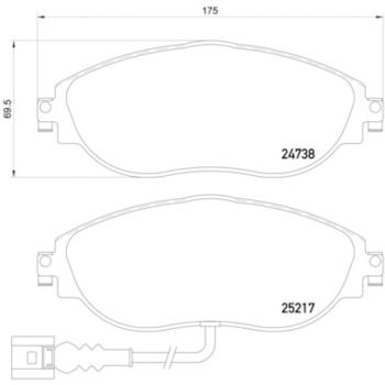 Hella Pagid 355015921 Disc Brake Pad product image 2 of 2