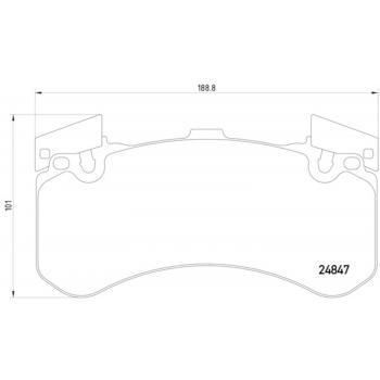 Hella Pagid 355015991 Disc Brake Pad product image 1 of 2