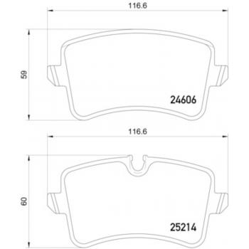Hella Pagid 355016061 Disc Brake Pad product image 1 of 2