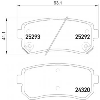 Hella Pagid 355016221 Disc Brake Pad product image 1 of 2