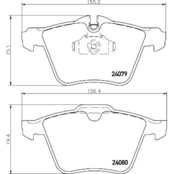 Hella Pagid 355016291 Disc Brake Pad product image 2 of 2