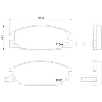 Hella Pagid 355016341 - Disc Brake Pad Hella Pagid 355016341 Disc Brake Pad product image 1 of 2